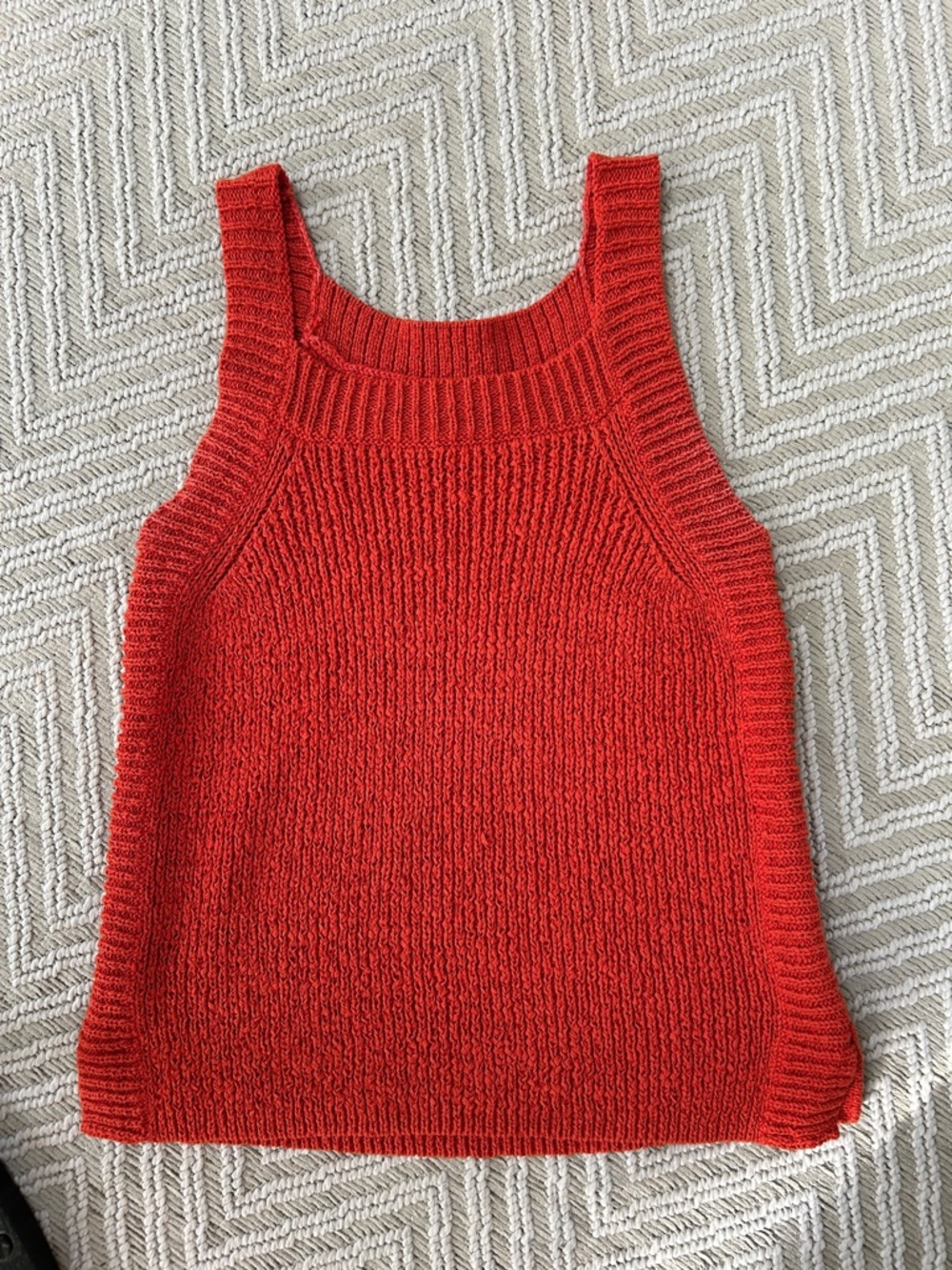 J. Crew Bright Coral Knit Sweater